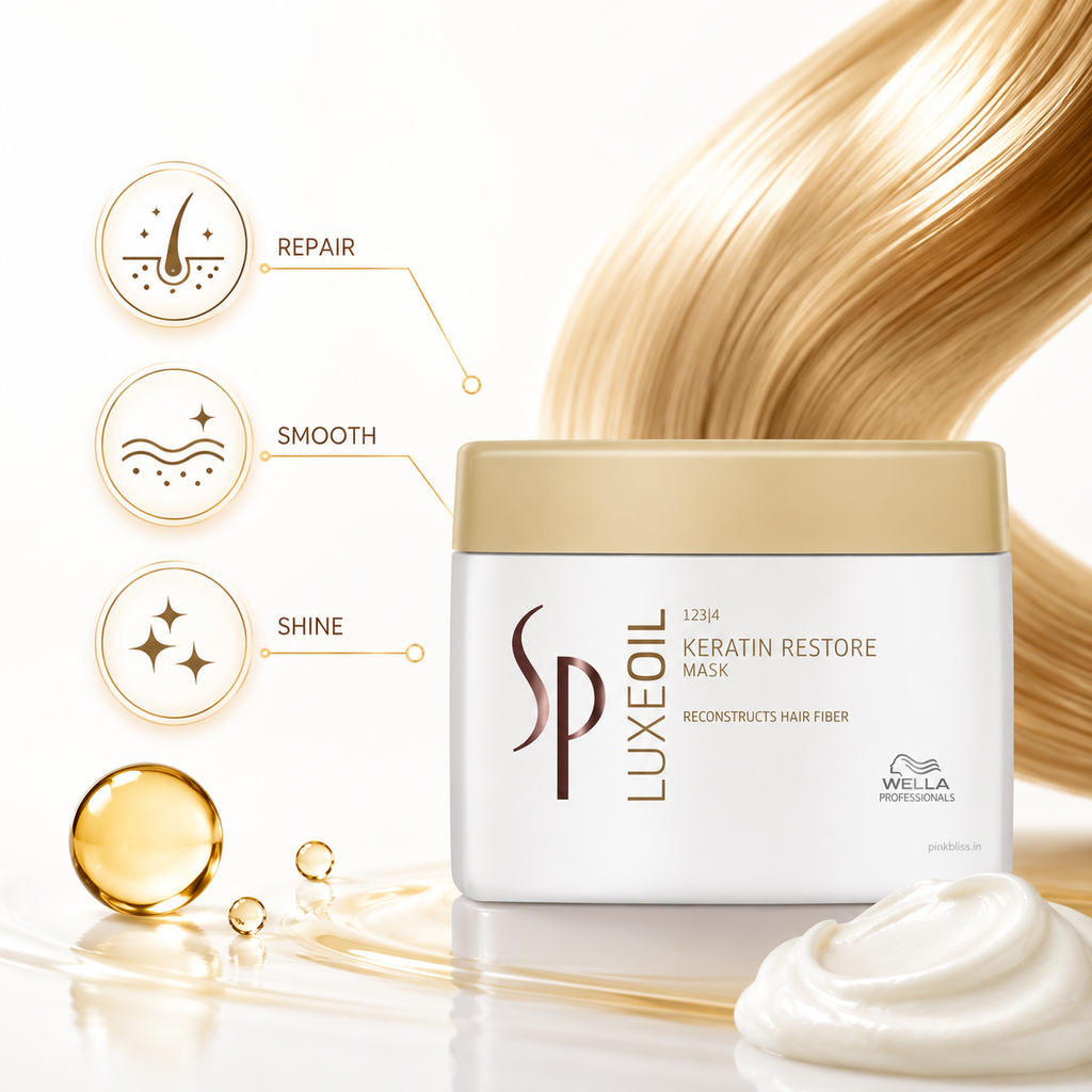 System Professional LuxeOil Keratin Restore Hair Mask For Deep Nourishment & Keratin Protection 400ml