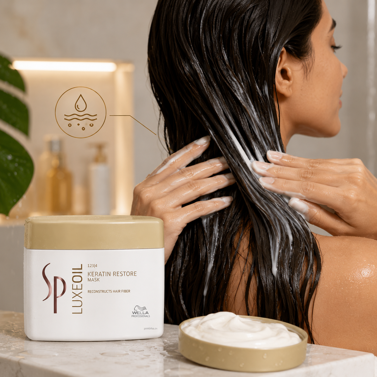 System Professional LuxeOil Keratin Restore Hair Mask For Deep Nourishment & Keratin Protection 400ml