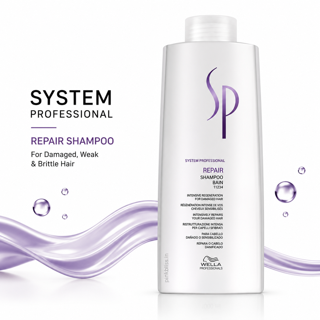 System Professional Repair Shampoo For Damaged, Weak & Brittle Hair 1000ml