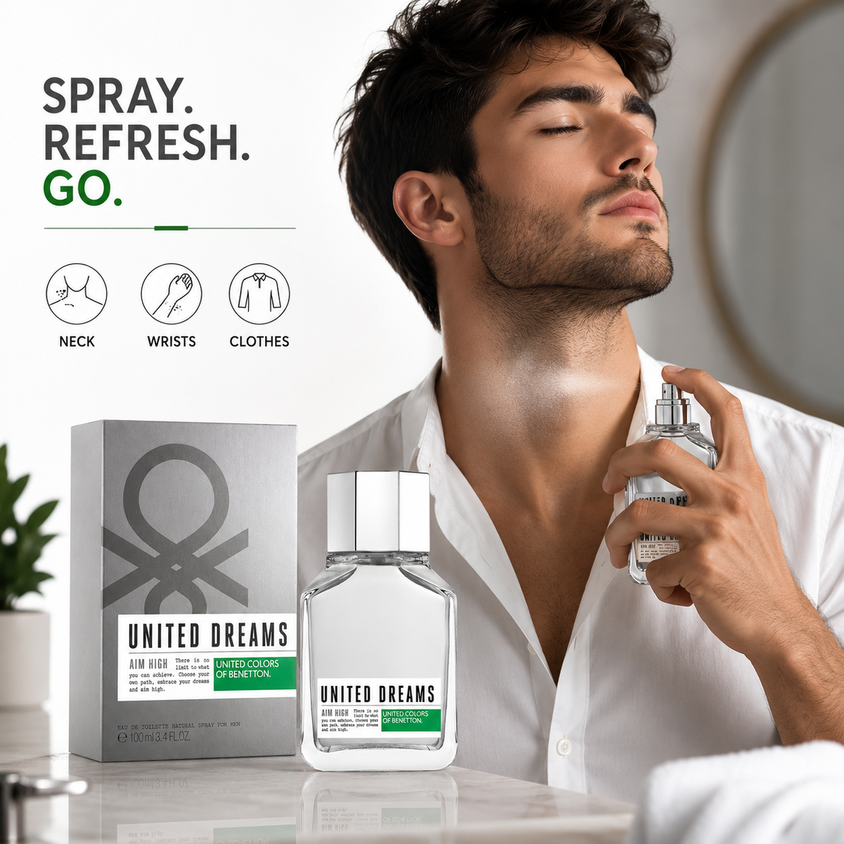 United Colors of Benetton United Dreams Aim High Eau De Toilette For Men 100ml