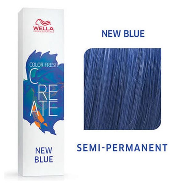 Wella Color Fresh CREATE New Blue Semi Permanent Hair Color For Bold Blue Fashion Looks 60ml