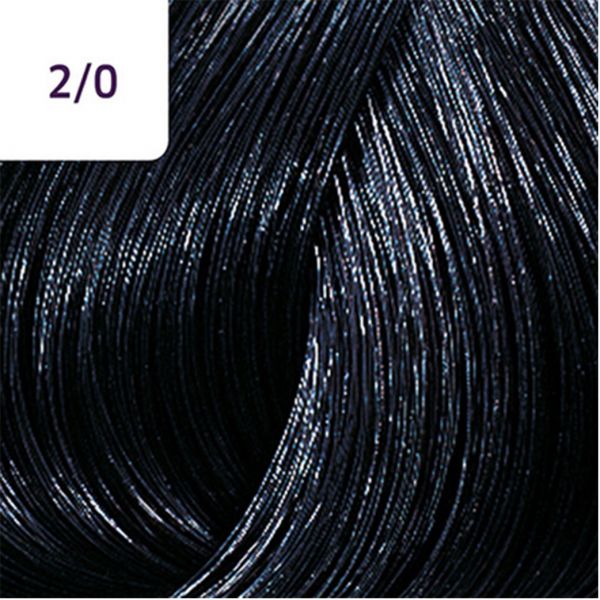 Wella Color Touch 2/0 Black Natural Demi Permanent Hair Color For Rich Glossy Black Hair 60ml
