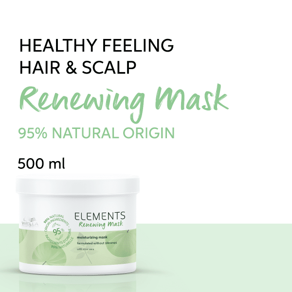Wella Professionals Elements Renewing Hair Mask For Dry, Damaged & Frizzy Hair 500ml