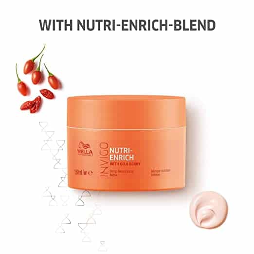 Wella Professionals Invigo Nutri Enrich Shampoo, Conditioner & Mask Trio For Dry, Frizzy & Damaged Hair 250ml+200ml+150ml