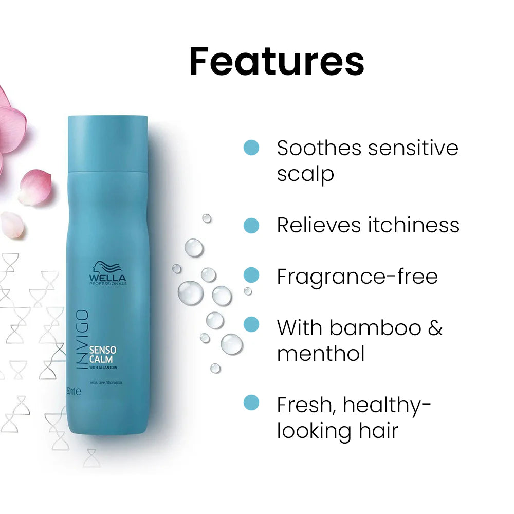 Wella Professionals Invigo Balance Senso Calm Sensitive Scalp Shampoo For Irritated & Sensitive Scalp 250ml