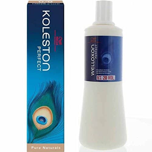 Wella Professionals Koleston Perfect 6/0 Dark Blonde Hair Color 60g With Welloxon Perfect 6% 20 Vol Developer 1000ml