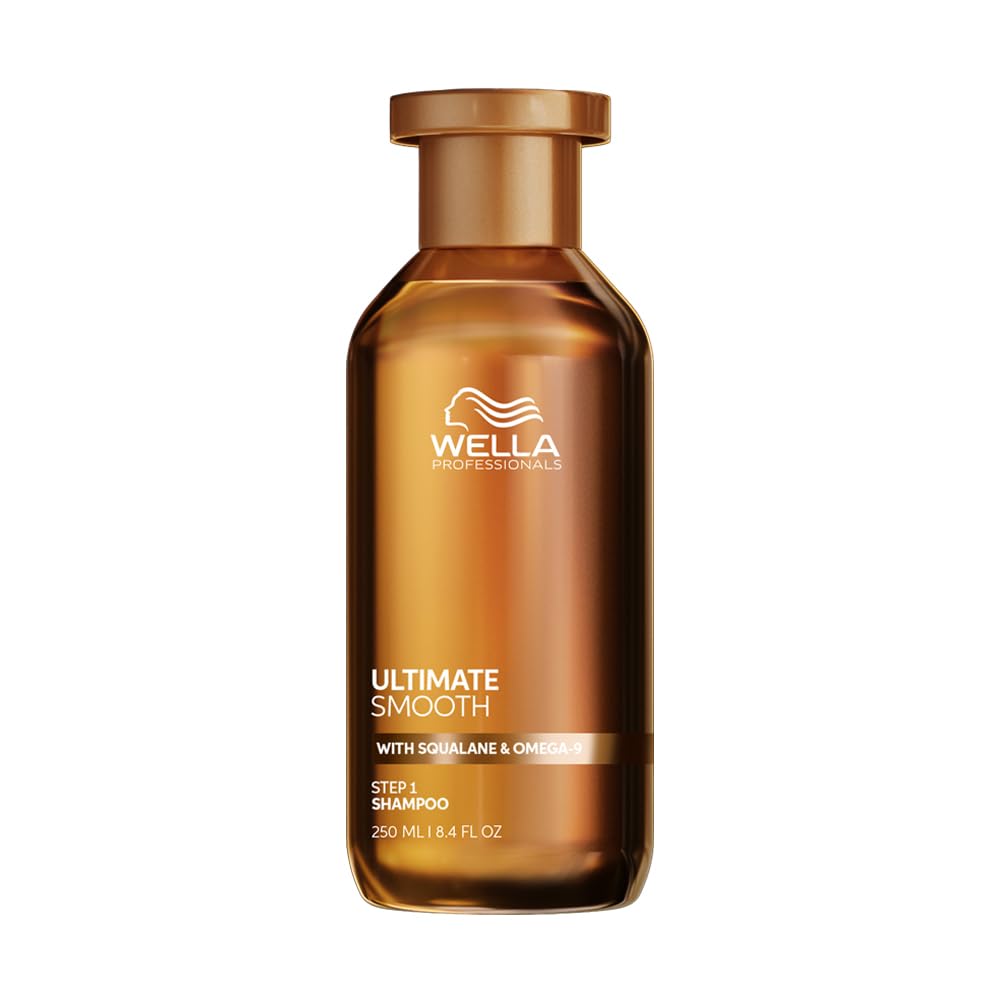Wella Professionals Ultimate Smooth Shampoo With Squalane & Omega-9 For Dry, Frizzy & Dull Hair 250ml