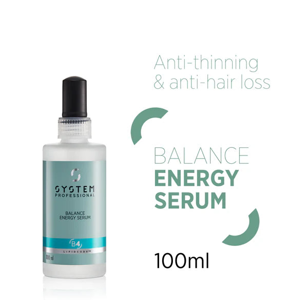 System Professional Balance Energy Serum B4 For Hair Fall Control & Scalp Strengthening 100ml