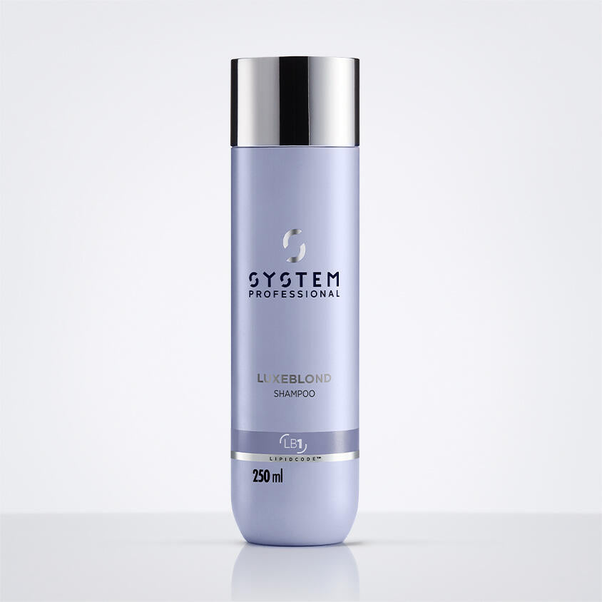 System Professional LuxeBlond Shampoo LB1 Anti Brass Purple Shampoo For Blonde & Grey Hair 250ml