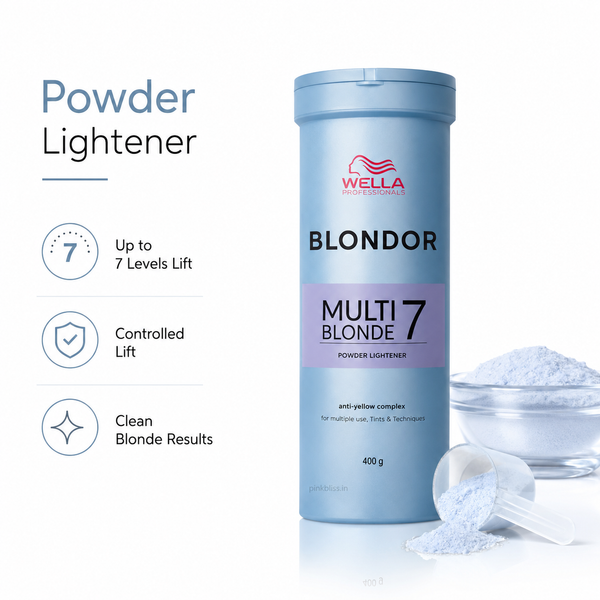 Wella Blondor Multi Blonde 7 Powder Lightener For Professional Blonde Services 400gm