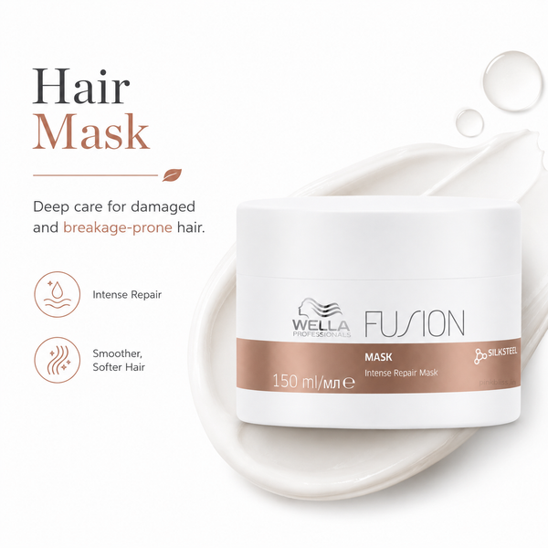 Wella Professionals Fusion Intense Repair Hair Mask For Damaged & Breakage-Prone Hair 150ml