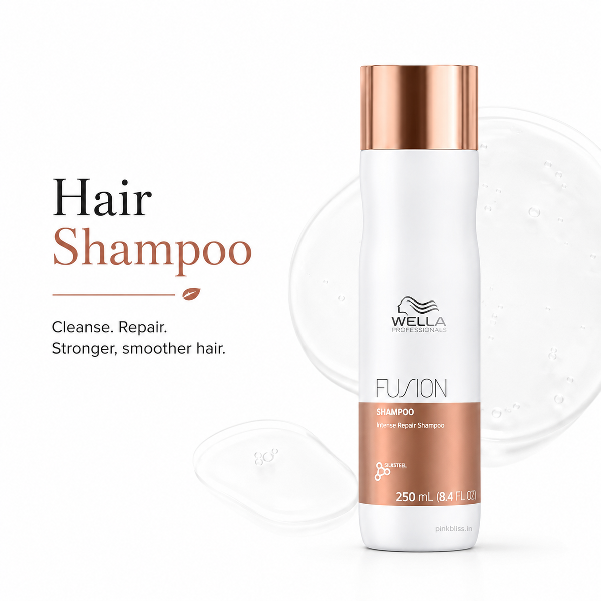 Wella Professionals Fusion Intense Repair Shampoo For Damaged, Weak & Breakage-Prone Hair 250ml