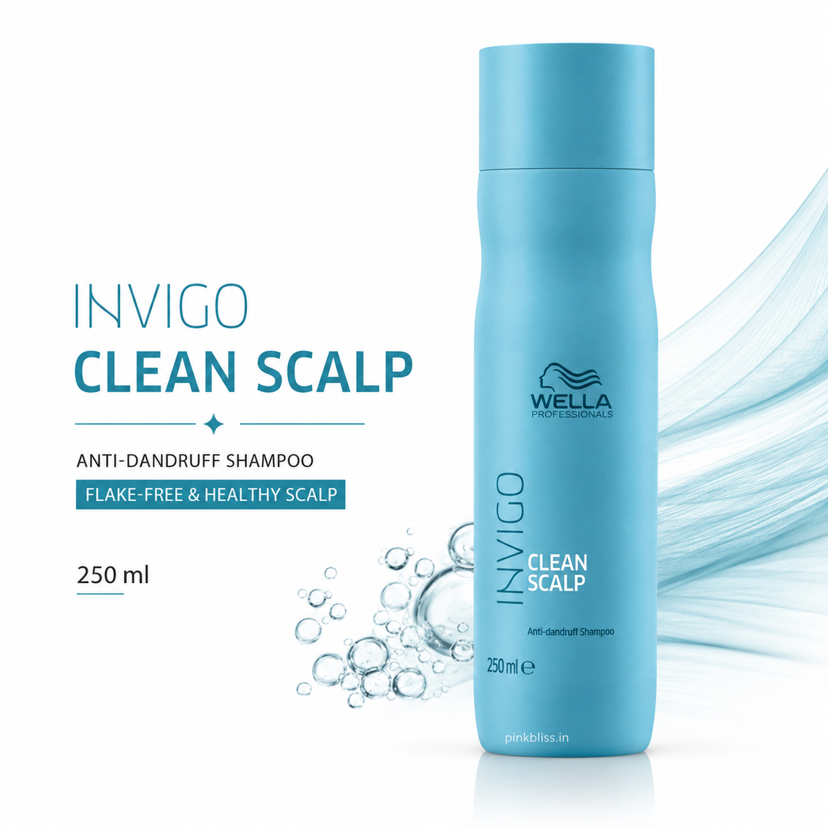 Wella Professionals Invigo Balance Clean Scalp Anti-Dandruff Shampoo For Flake-Free & Healthy Scalp 250ml