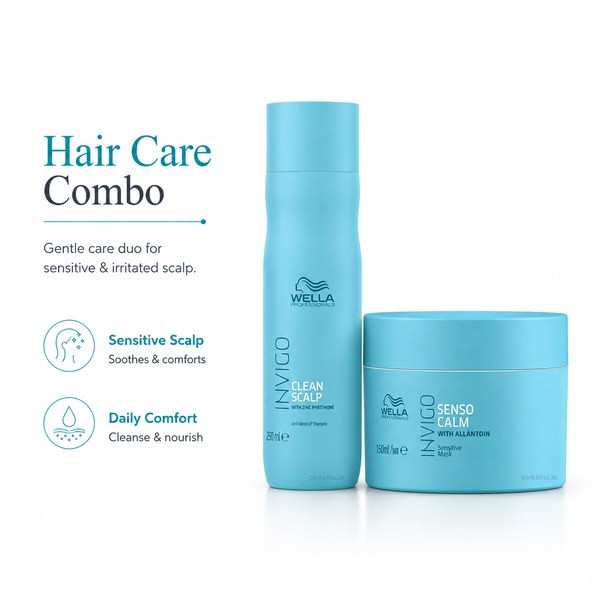 Wella Professionals Invigo Balance Senso Calm Sensitive Scalp Shampoo & Mask Duo For Irritated Scalp Care 250ml + 150ml