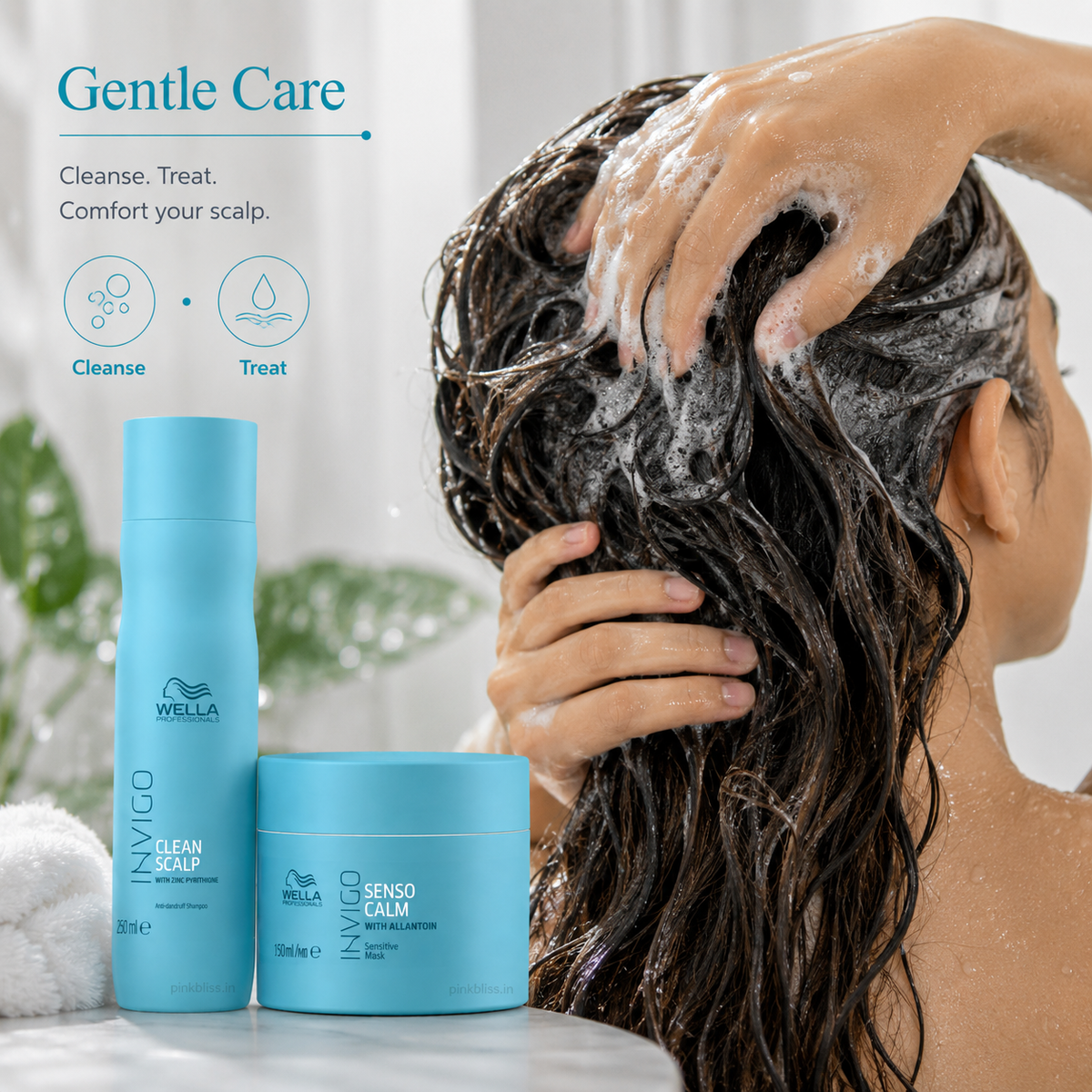 Wella Professionals Invigo Balance Senso Calm Sensitive Scalp Shampoo & Mask Duo For Irritated Scalp Care 250ml + 150ml