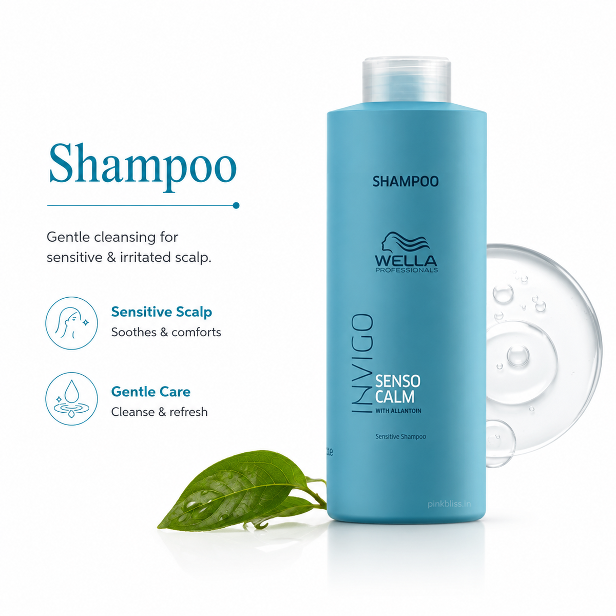 Wella Professionals Invigo Balance Senso Calm Sensitive Scalp Shampoo For Irritated & Sensitive Scalp 1000ml