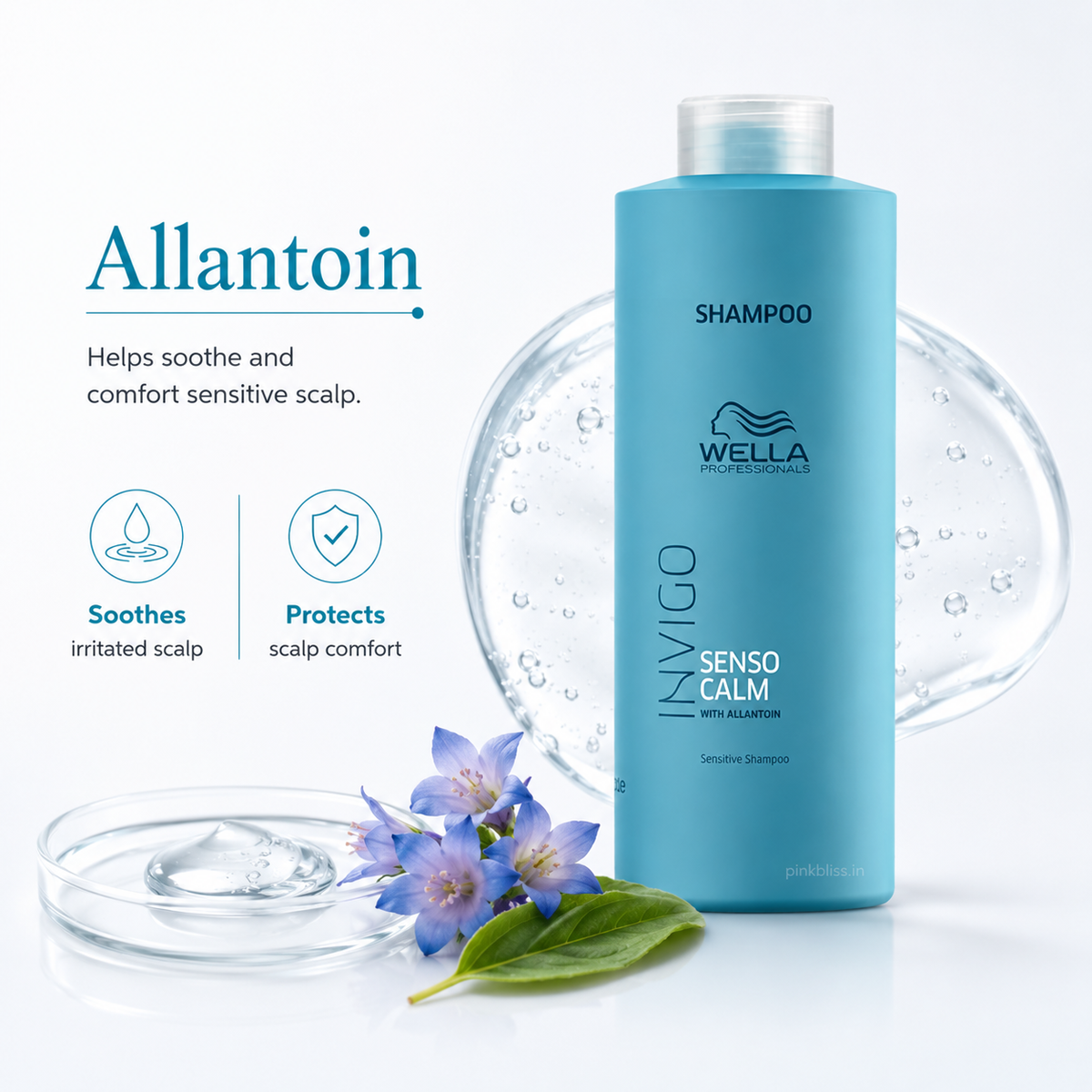 Wella Professionals Invigo Balance Senso Calm Sensitive Scalp Shampoo For Irritated & Sensitive Scalp 1000ml