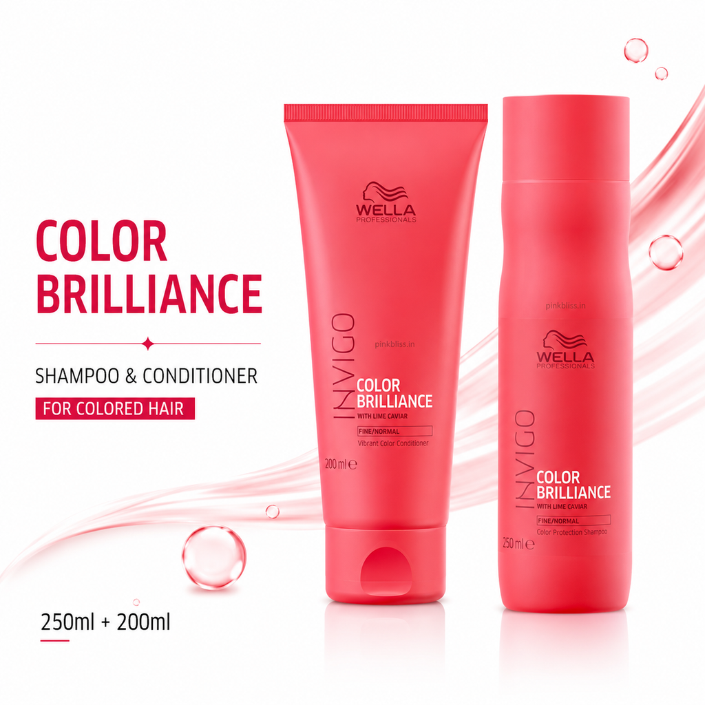 Wella Professionals Invigo Color Brilliance Shampoo & Conditioner Duo For Color-Treated Hair Protection & Shine 250ml + 200ml