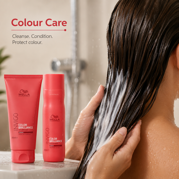 Wella Professionals Invigo Color Brilliance Shampoo & Conditioner Duo For Color-Treated Hair Protection & Shine 250ml + 200ml