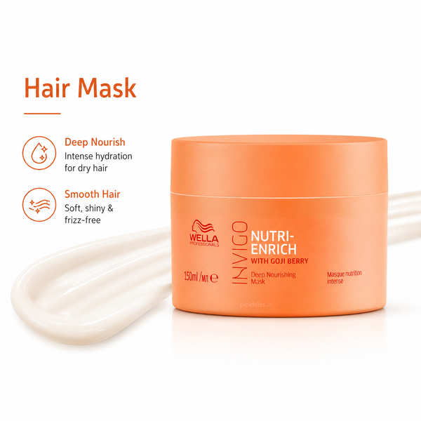 Wella Professionals Invigo Nutri-Enrich Deep Nourishing Hair Mask For Dry, Frizzy & Damaged Hair 150ml