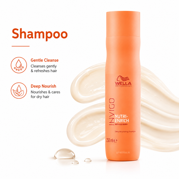 Wella Professionals Invigo Nutri-Enrich Deep Nourishing Shampoo For Dry, Frizzy & Damaged Hair 250ml