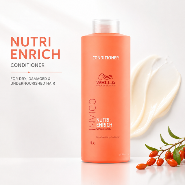 Wella Professionals Invigo Nutri Enrich Conditioner For Dry, Damaged & Undernourished Hair 1000ml