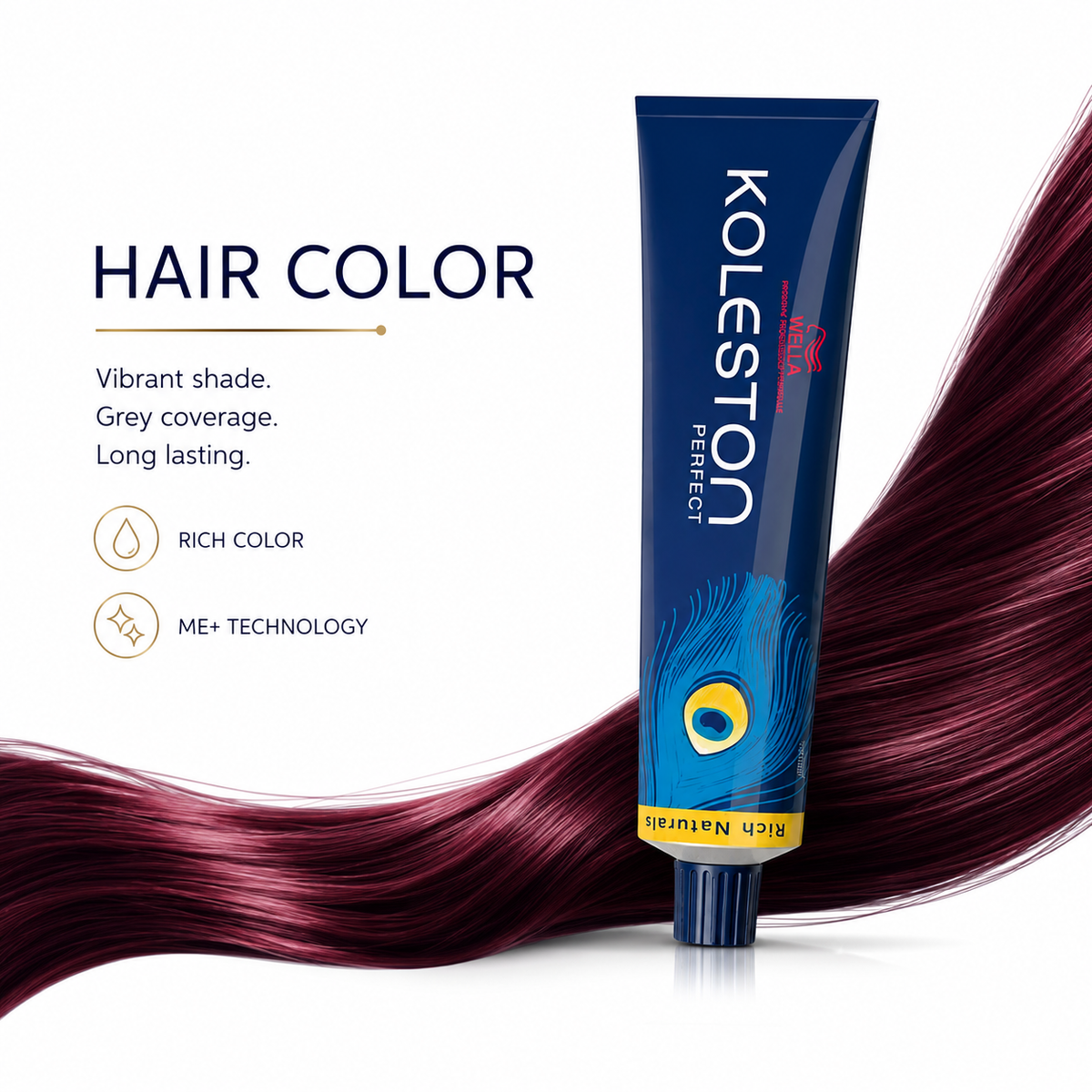 Wella Professionals Koleston Perfect 44/65 Intense Medium Brown Violet Red Permanent Hair Color 60g