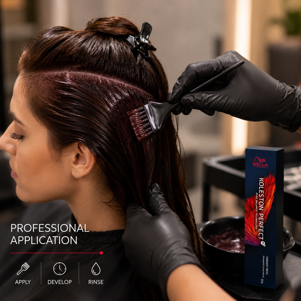Wella Professionals Koleston Perfect 5/5 Light Brown Red Violet Permanent Hair Color With ME+ Technology 60g
