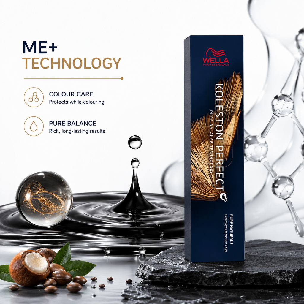 Wella Professionals Koleston Perfect ME+ 2/0 Black Permanent Hair Color For Intense Black Shade & Grey Coverage 60g