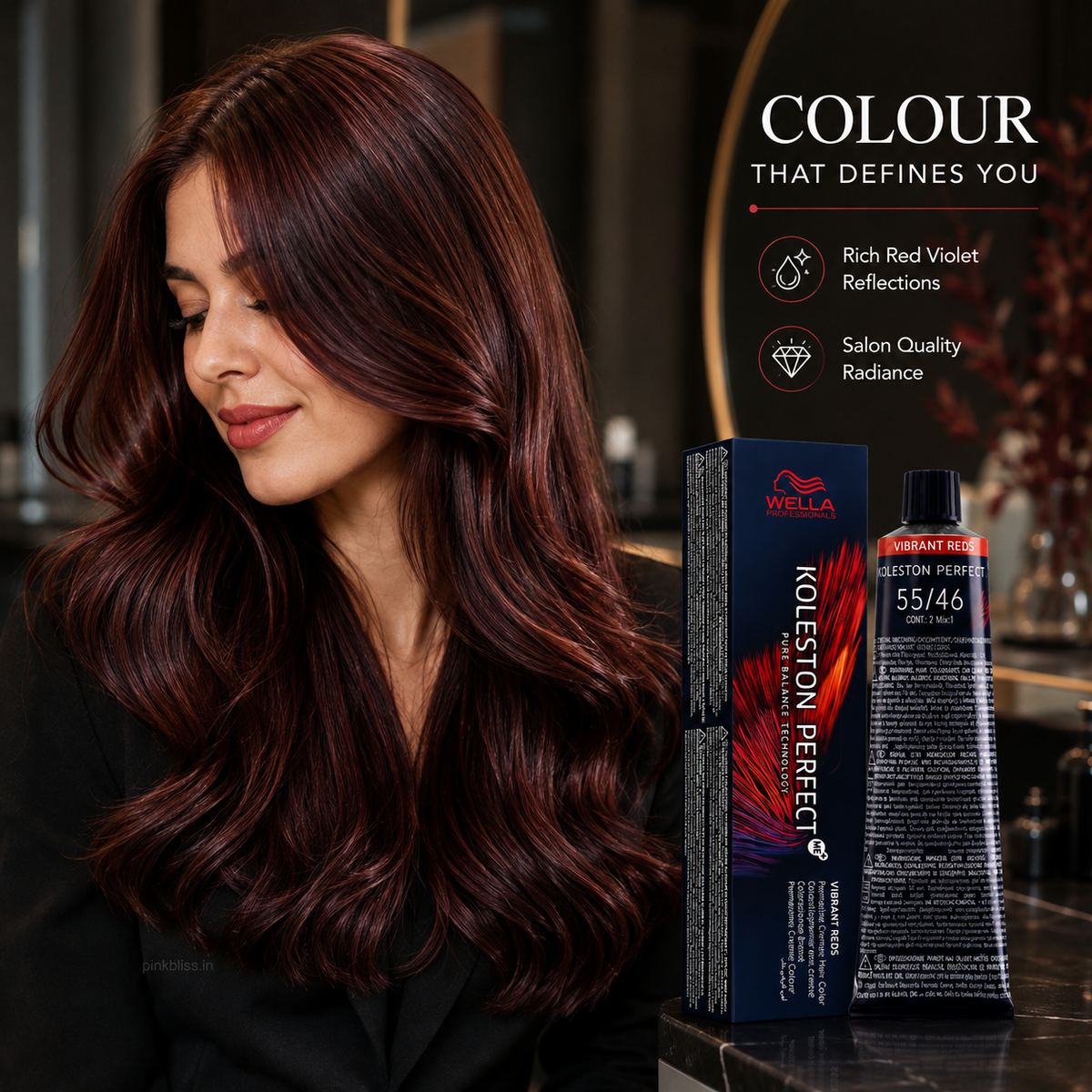 Wella Professionals Koleston Perfect me+ 55/46 Light Brown Intensive Red Violet