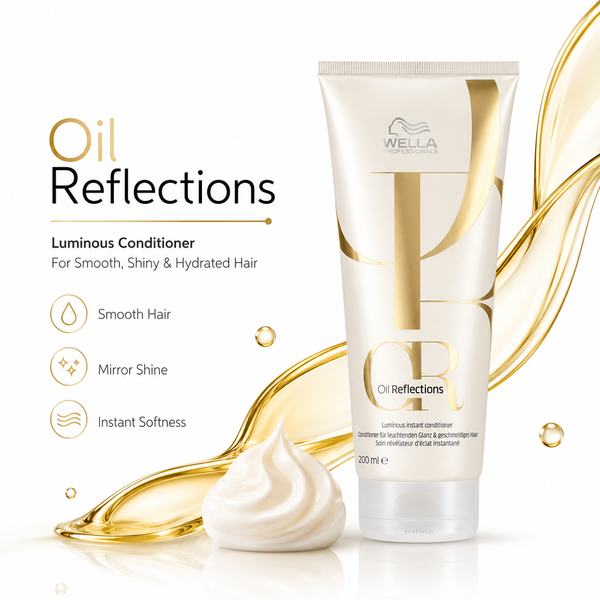 Wella Professionals Oil Reflections Luminous Conditioner For Smooth, Shiny & Hydrated Hair 200ml