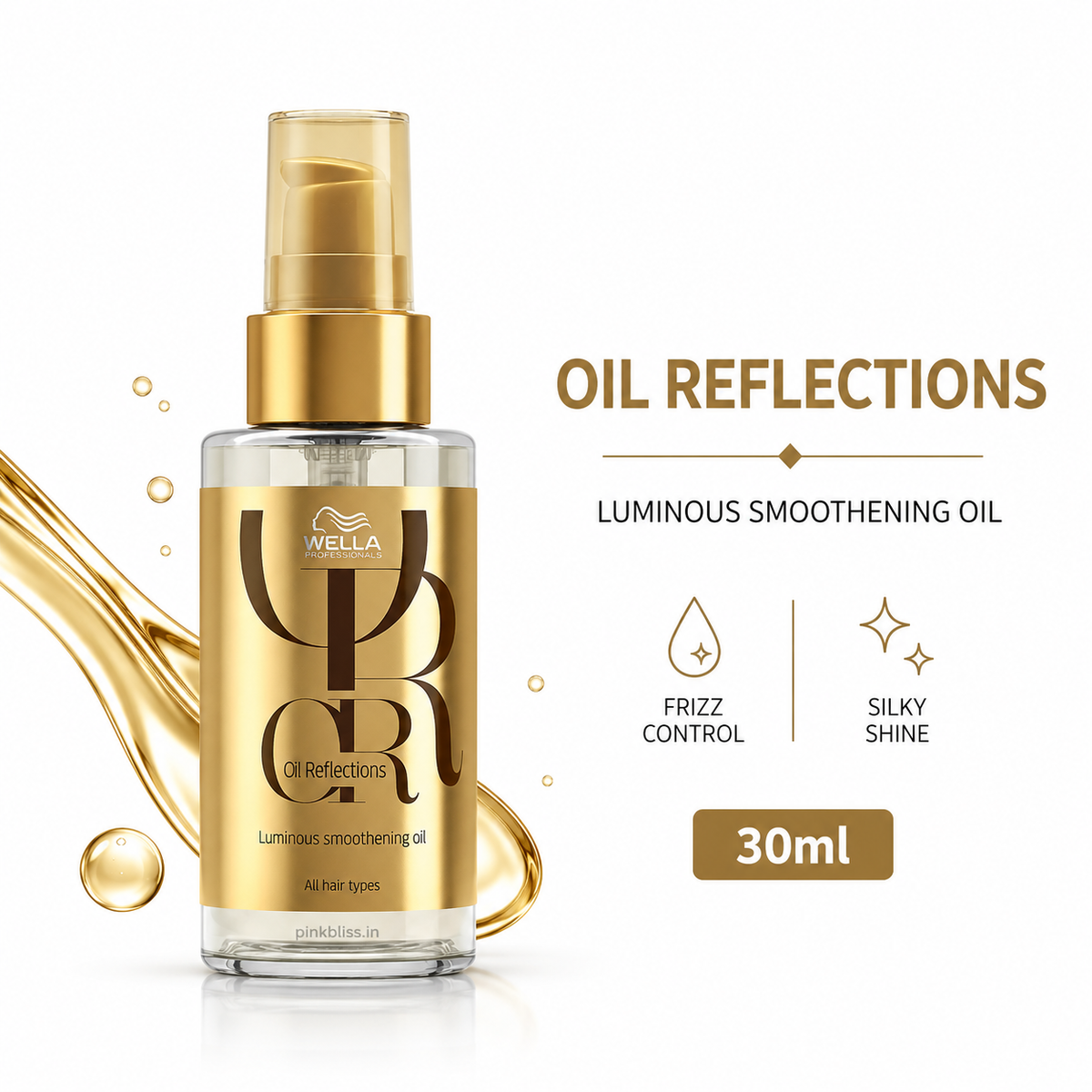 Wella Professionals Oil Reflections Luminous Smoothening Hair Oil For Daily Frizz Control & Shine 30ml