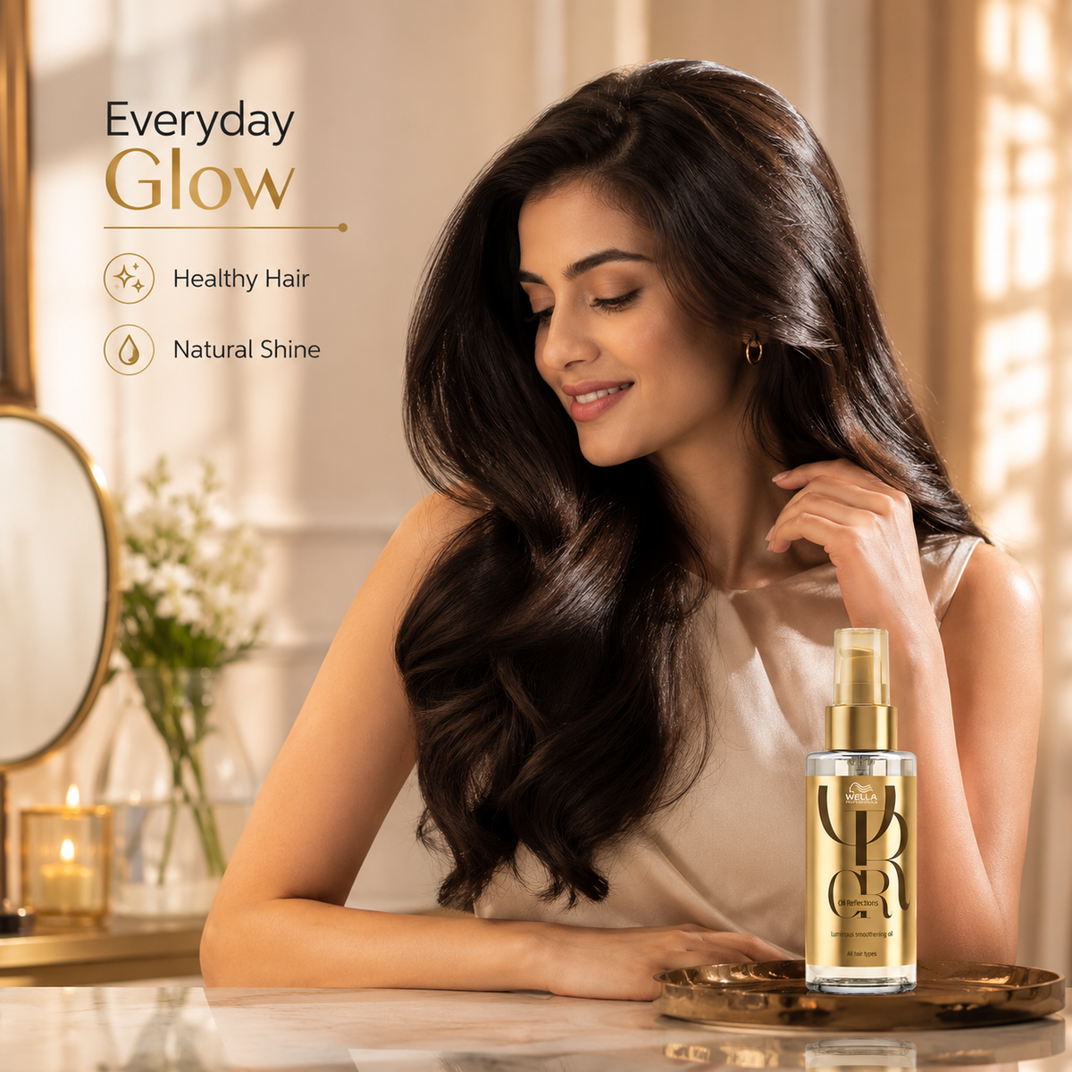 Wella Professionals Oil Reflections Luminous Smoothening Hair Oil For Daily Frizz Control & Shine 30ml