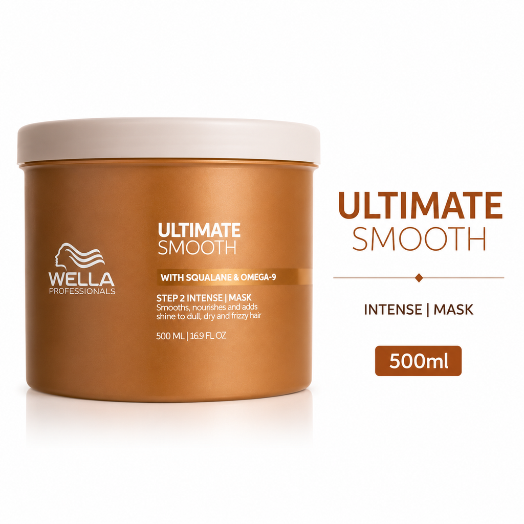 Wella Professionals Ultimate Smooth Hair Mask With Squalane & Omega-9 For Dry, Dull & Frizzy Hair 500ml