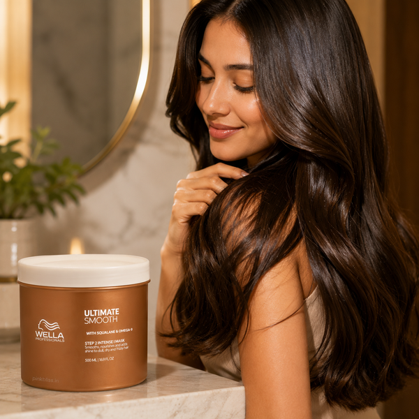 Wella Professionals Ultimate Smooth Hair Mask With Squalane & Omega-9 For Dry, Dull & Frizzy Hair 500ml