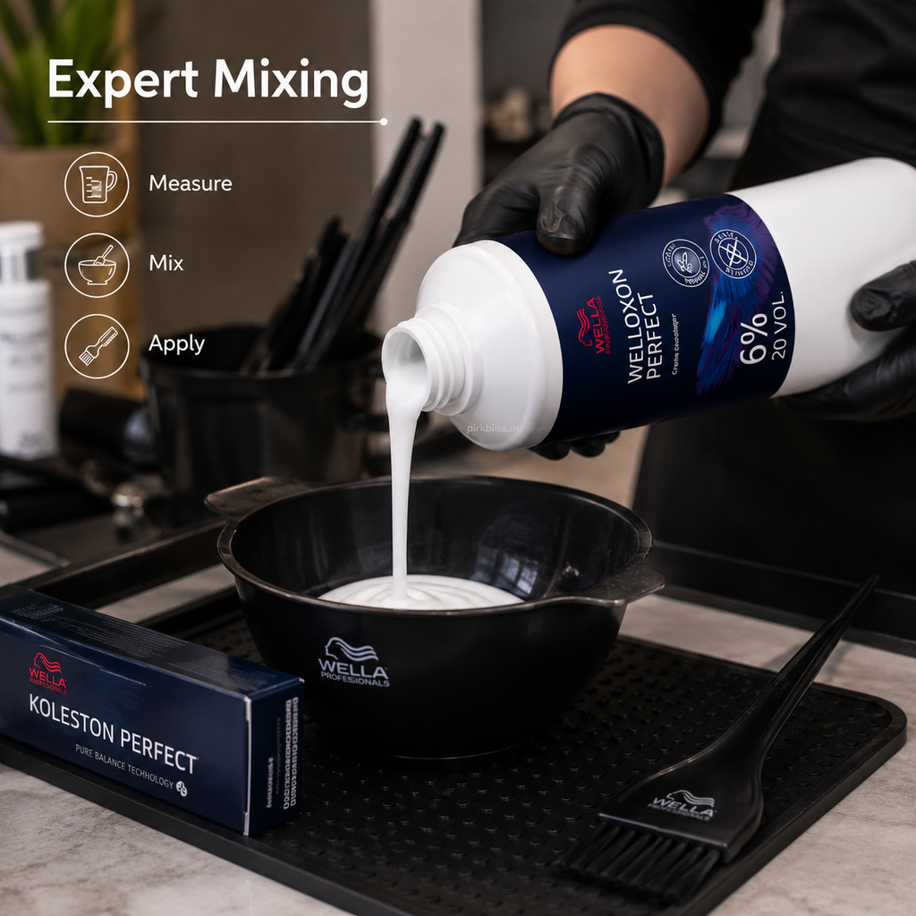 Wella Professionals Welloxon Perfect 6% 20 Volume Cream Developer For Permanent Hair Color 1000ml