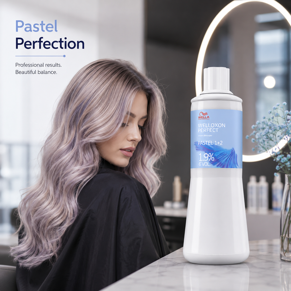 Wella Welloxon Perfect Pastel 1+2 1.9% 6 Volume Developer For Toning & Pastel Hair Color 1000ml