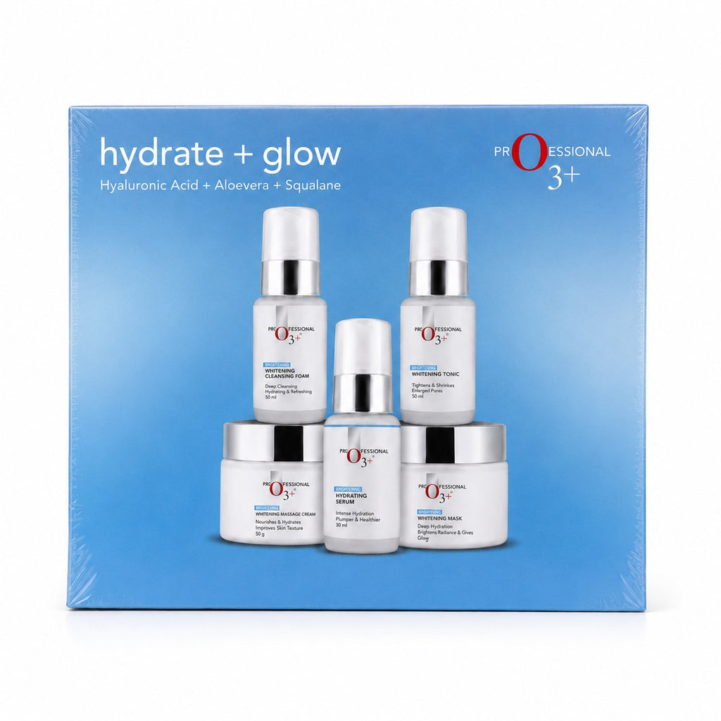 O3+ Professional Hydrate + Glow Facial Kit for Tan & Pigmented Skin Radiance Shine 980g