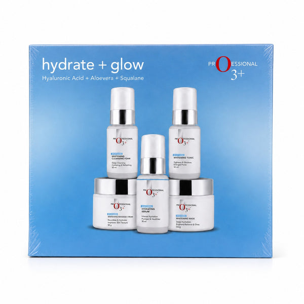 O3+ Professional Hydrate + Glow Facial Kit for Tan & Pigmented Skin Radiance Shine 980g