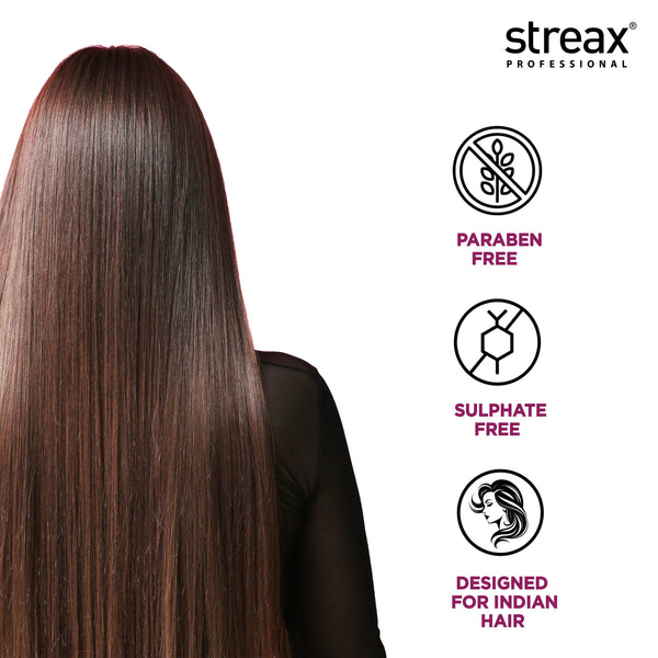 Streax Professional Canvoline Straightening Post Care Shampoo Sulphate & Paraben Free 300ml