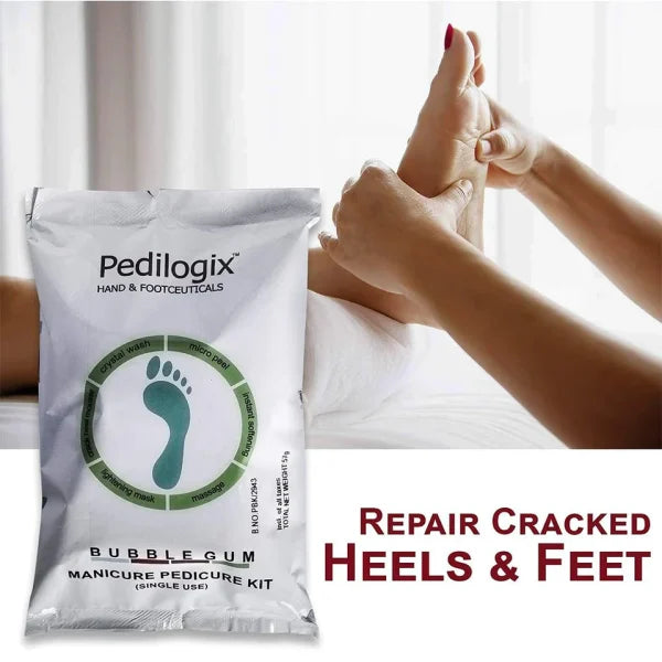 O3+ Pedilogix Bubblegum Manicure & Pedicure Kit for Hands & Feet 65g