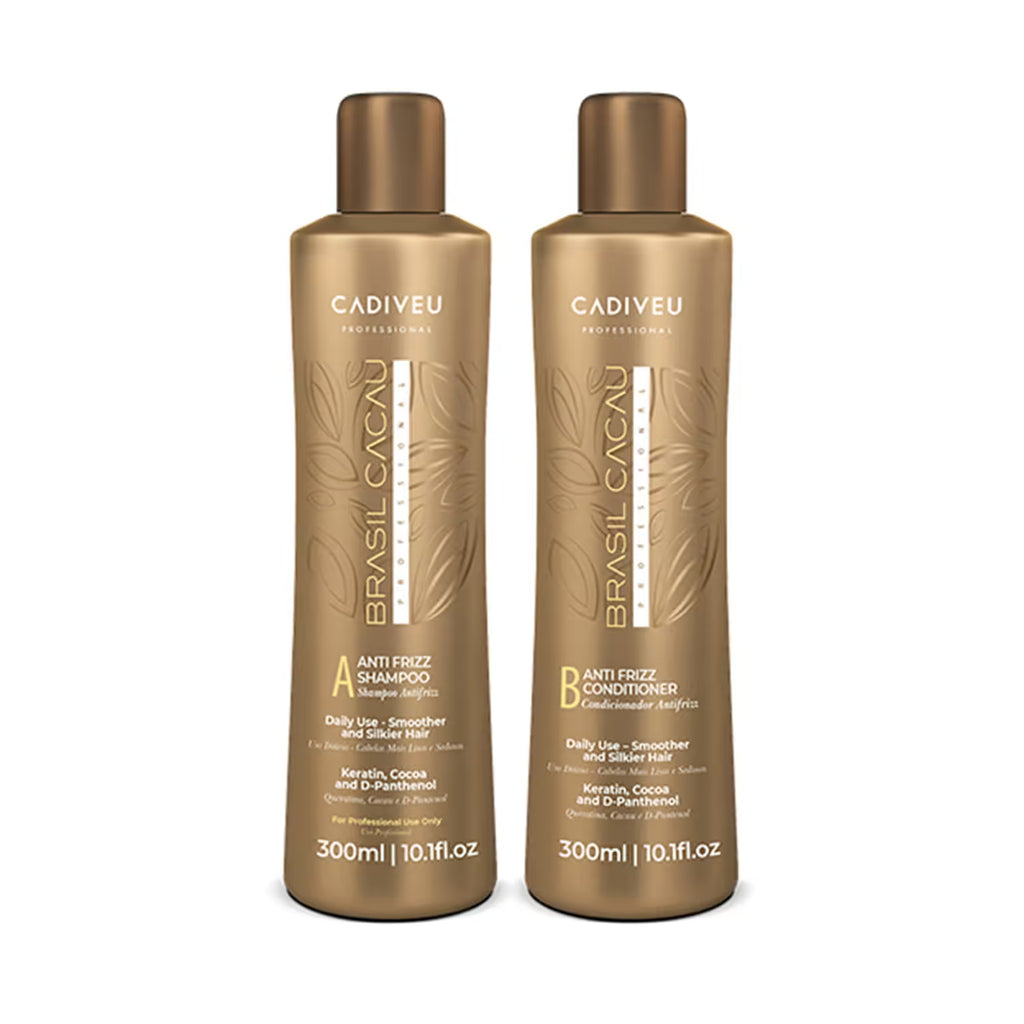 Cadiveu Professional Brasil Cacau Anti-Frizz Shampoo & Conditioner Combo 600ml