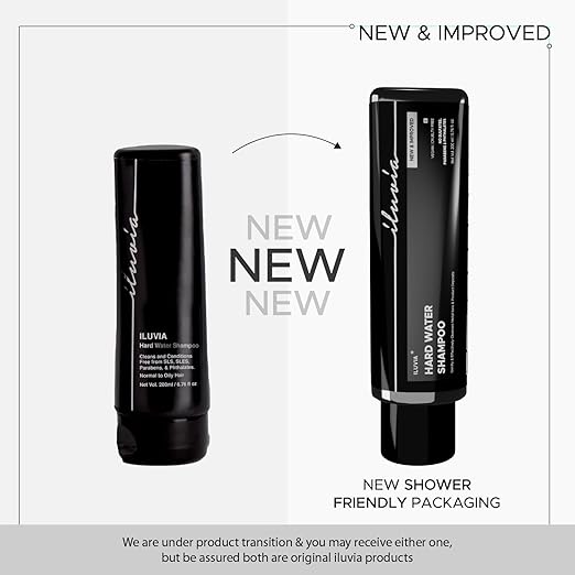 iluvia Professional Hard Water Shampoo & Squalene Restorative Conditioner Combo 200ml Each