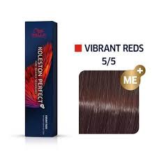 Wella Professionals Koleston Perfect 5/5 Light Brown Red Violet Permanent Hair Color With ME+ Technology 60g