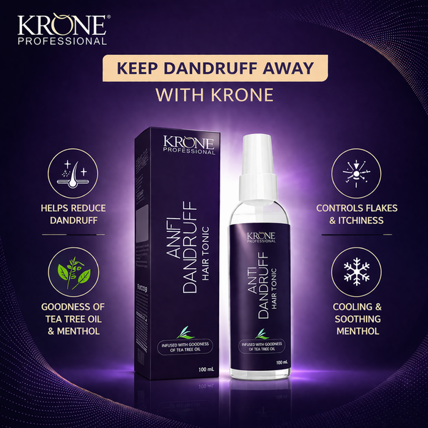 Krone Professional Anti Dandruff Hair Tonic For Flake-Free & Healthy Scalp 100ml