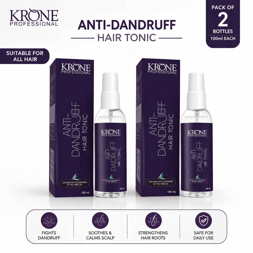 Krone Professional Anti Dandruff Hair Tonic For Flake-Free & Healthy Scalp 100ml
