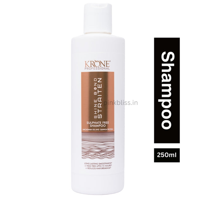 Krone Professional Shine Bond Straightening Sulphate-Free Shampoo For Frizzy & Chemically Treated Hair 250ml