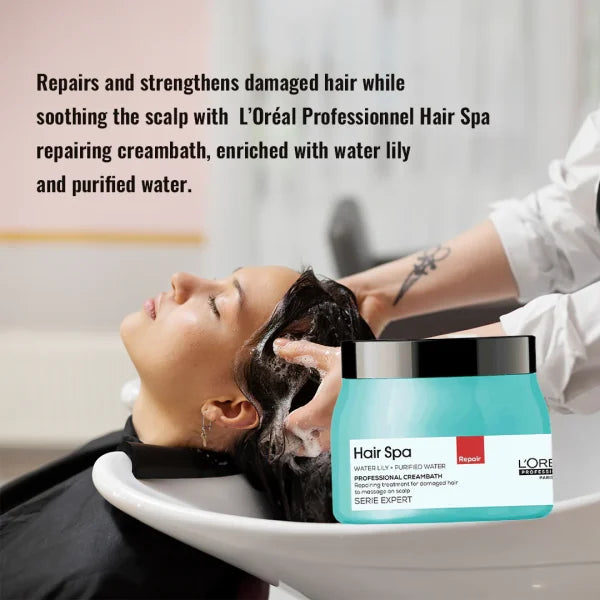 L'Oréal Professionnel Hair Spa Repairing Creambath for Damaged Hair 490g