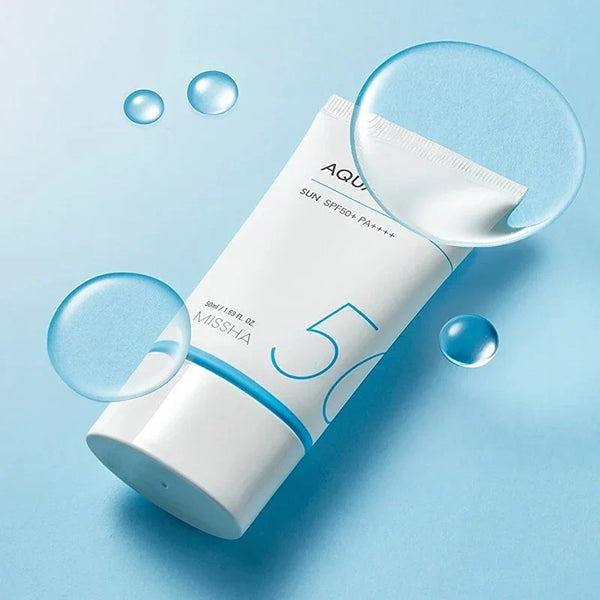 MISSHA All Around Safe Block Aqua Sun Gel SPF 50+ PA++++ 50ml | Lightweight Hydrating Sunscreen