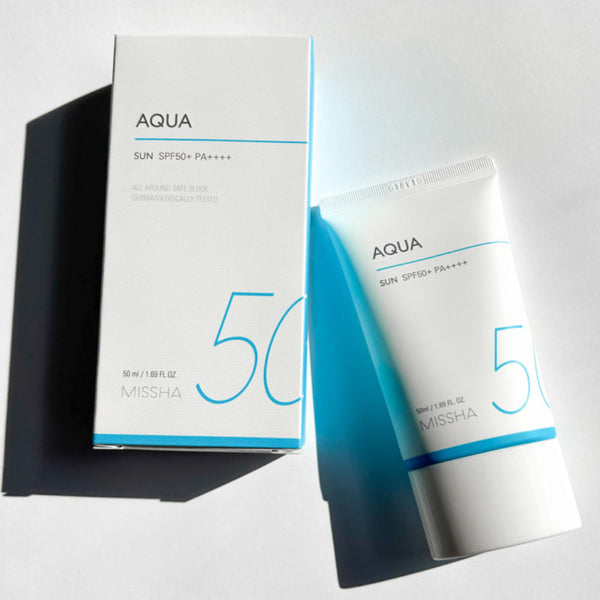 MISSHA All Around Safe Block Aqua Sun Gel SPF 50+ PA++++ 50ml | Lightweight Hydrating Sunscreen